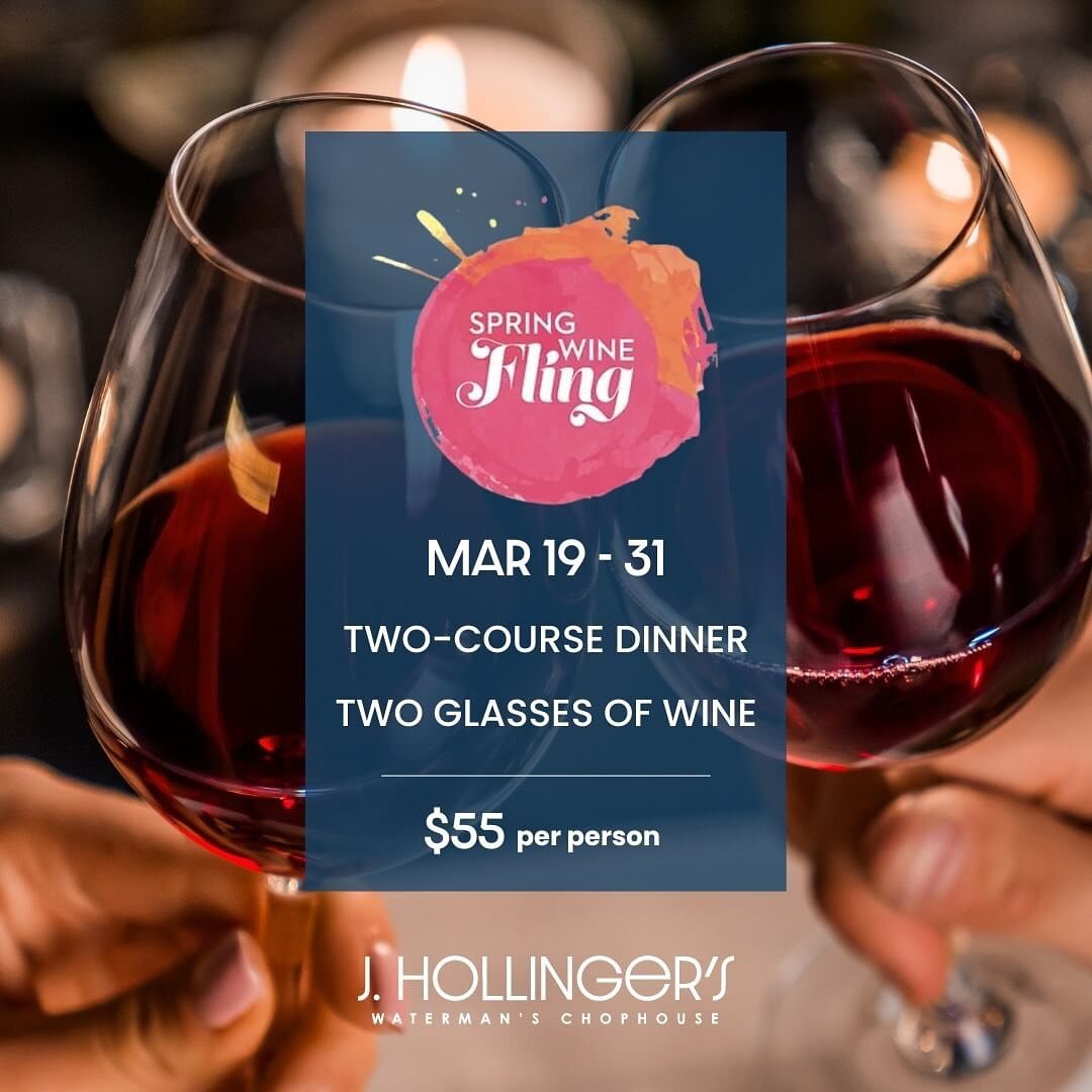 @j.hollingers As spring blooms this week in the DMV, so do our beloved cherry blossoms, marking the arrival of the National Cherry Blossom Festival.

Celebrate the start of spring with J. Hollinger&rsquo;s @ramwdc Spring Wine Fling menu, available fr