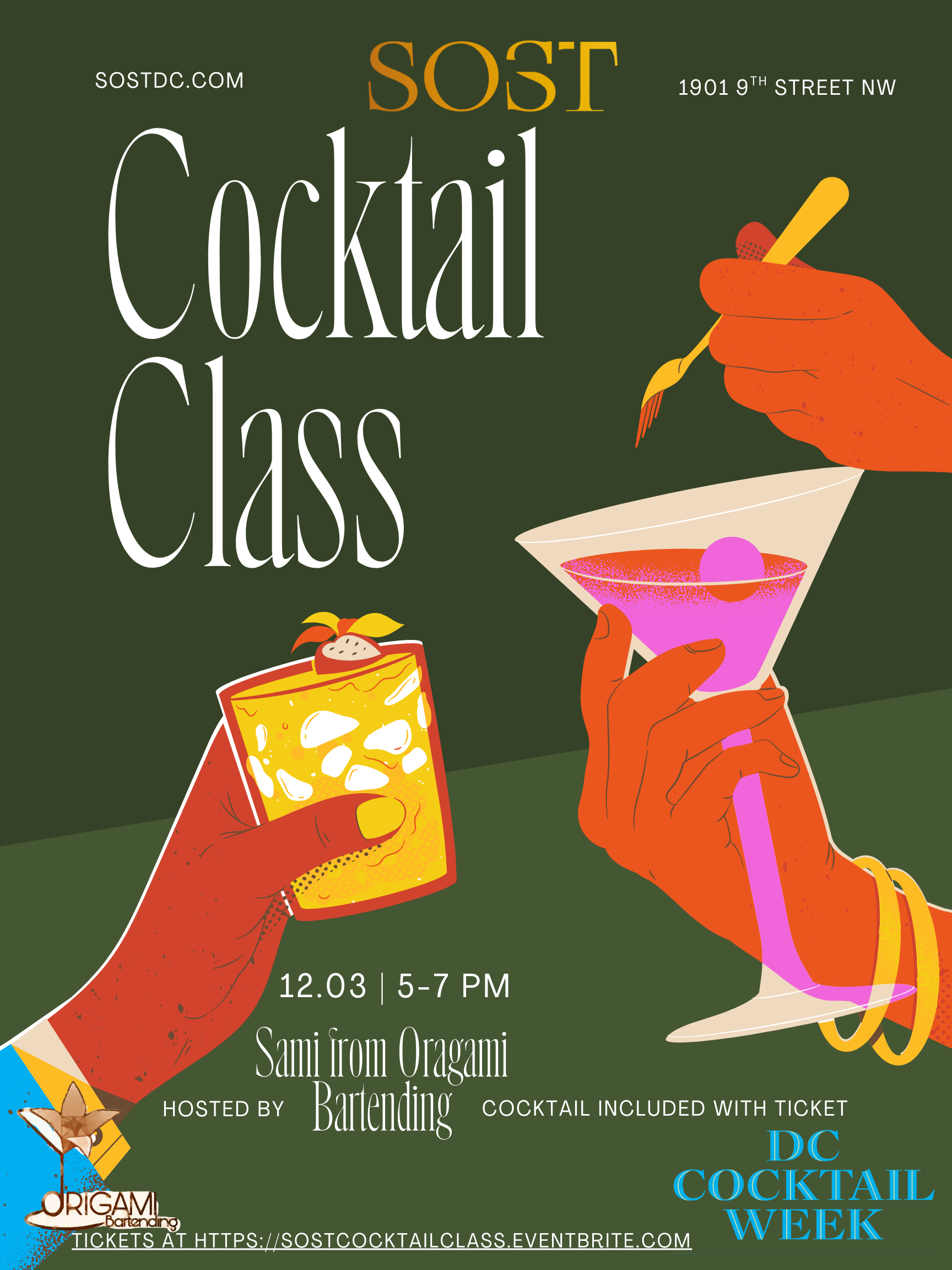 Cocktail Class - DC COCKTAIL WEEK at SOST