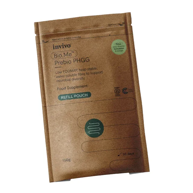 Bio.Me Prebio PHGG - 150g - Invivo Healthcare pouch.webp