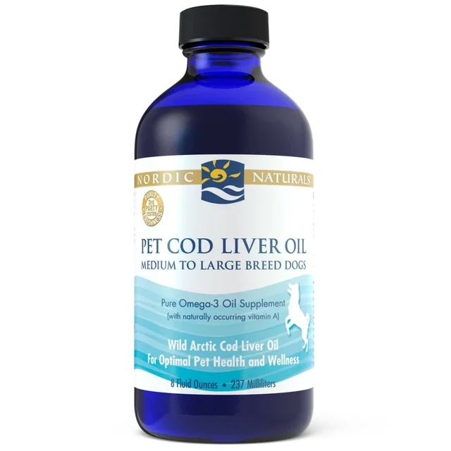 Pet Cod Liver Oil - medium to large dogs - 237 ml Nordic Naturals.webp