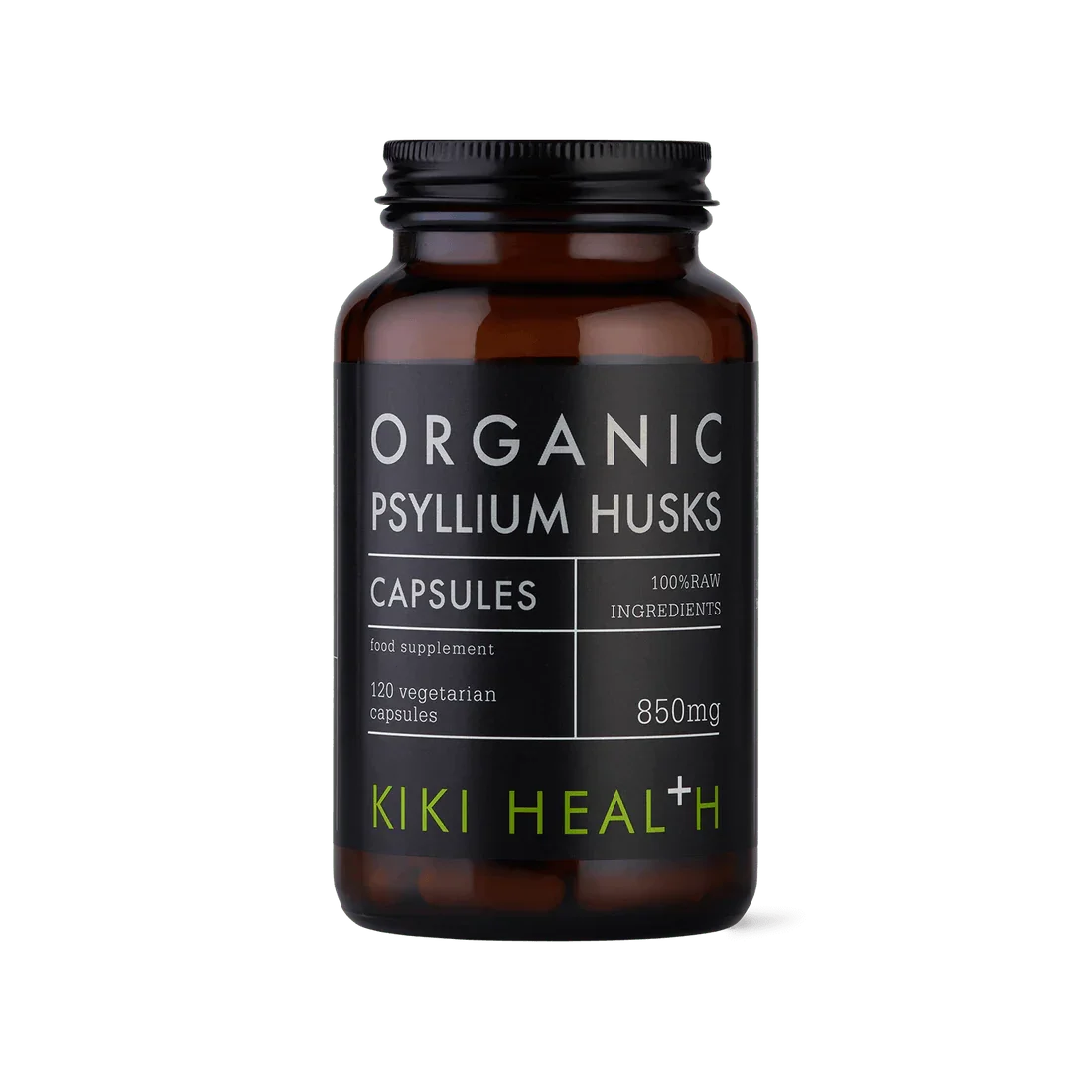 Organic Psyllium Husks - 120 Capsules | KIKI Health.webp