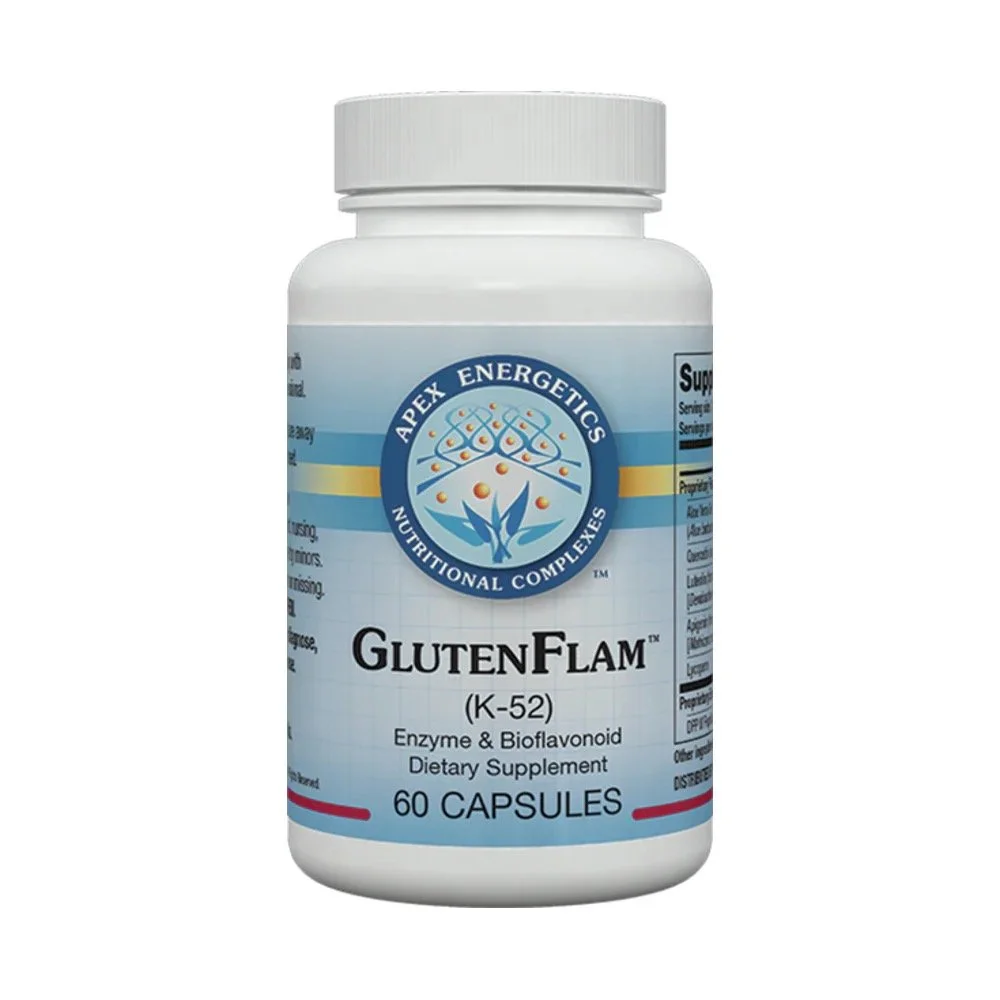 Glutenflam (K52)  Apex Energetics  60 Capsules for Digestive Support