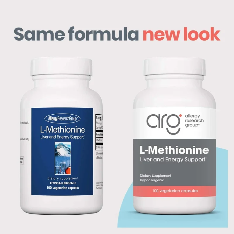 L-Methionine 500mg (100 Capsules) – Allergy Research Group compare.webp