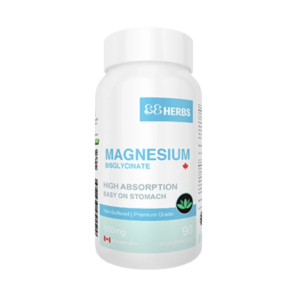 Magnesium Bisglycinate 500mg - 90 Capsules | 88Herbs.webp