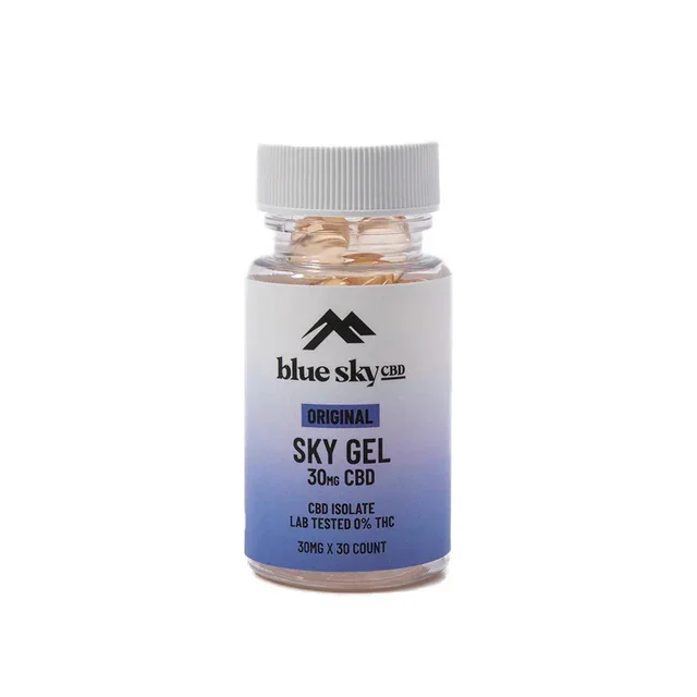 original sky gel 30 caps sky blue cbd.webp