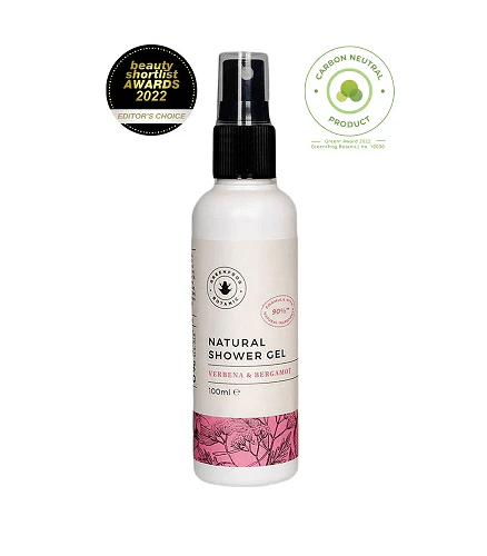 Natural Shower Gel 100ml (Verbana and Bergamot) GreenFrog Botanic.png