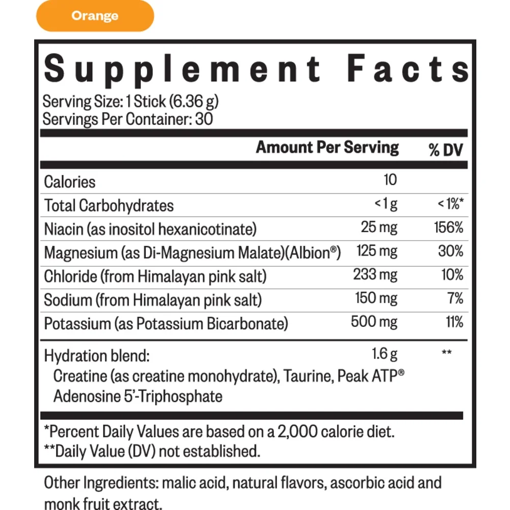 Optimal Electrolyte (Orange Flavour) - ingredients | Seeking Health.webp