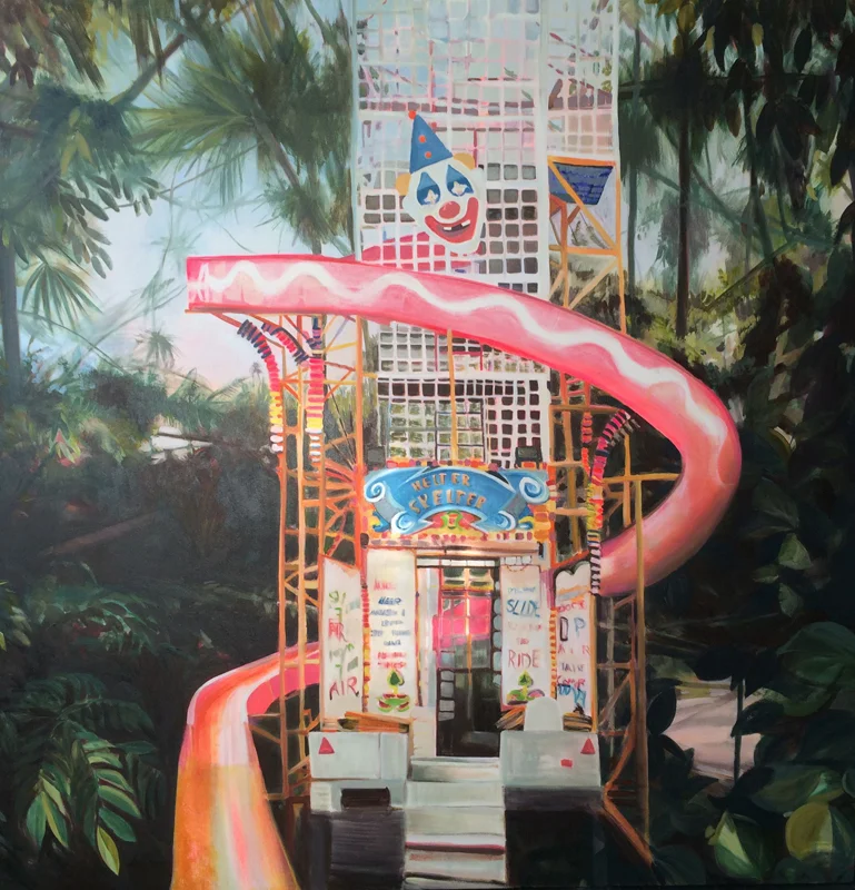 Julie Moss On Second Thoughts , 2015 oil on canvas 153x153cm