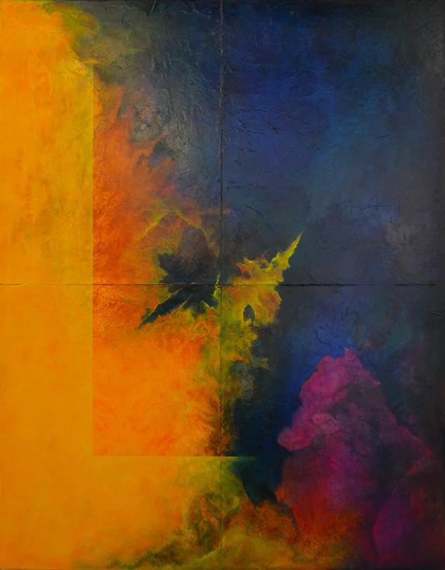 Mat Clum Wordless World II , 2015 oil on panel 122x97cm
