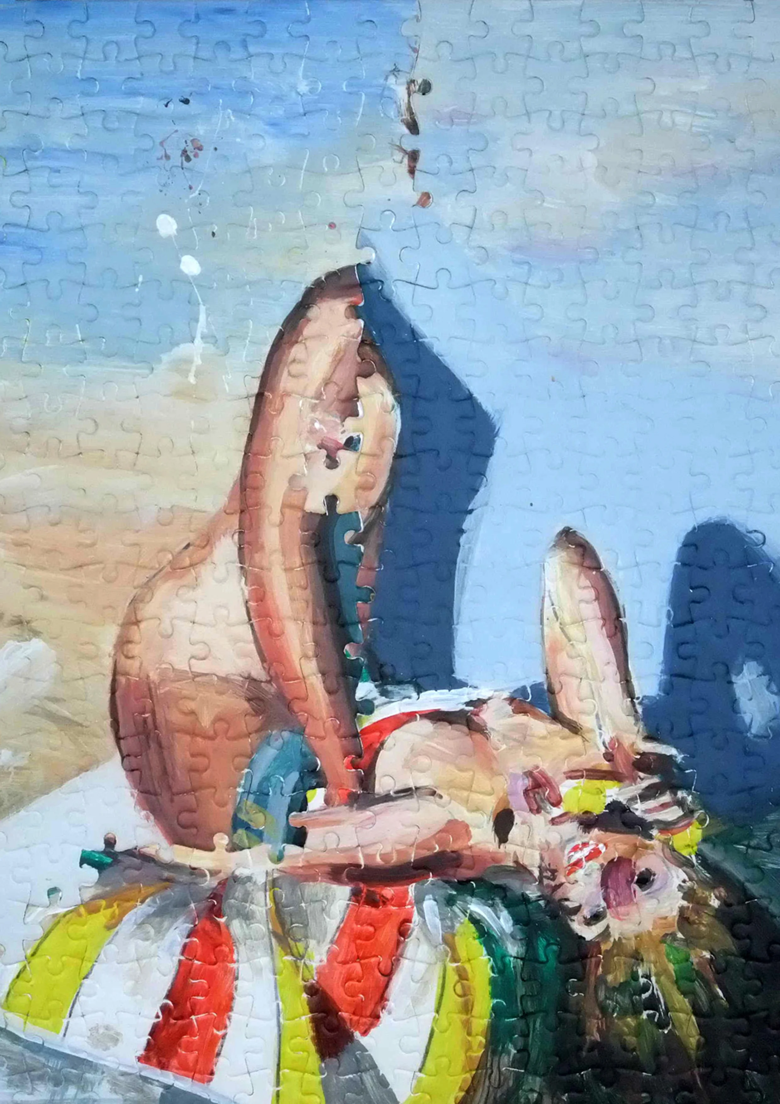 Darren Coffield Pin Up v , 2015 acrylic on die-cut board 52x41cm