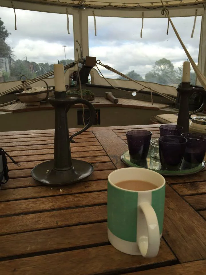 tea with Kate MccGwire, London 2015