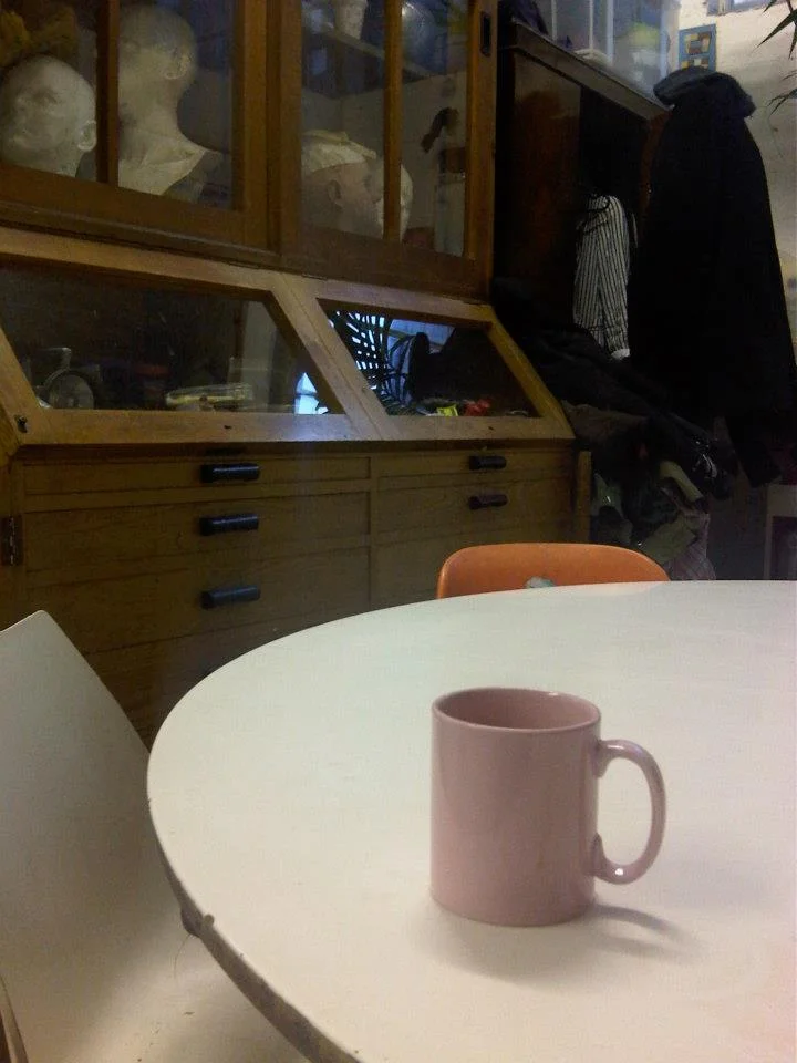 tea with Gavin Turk , London 2010