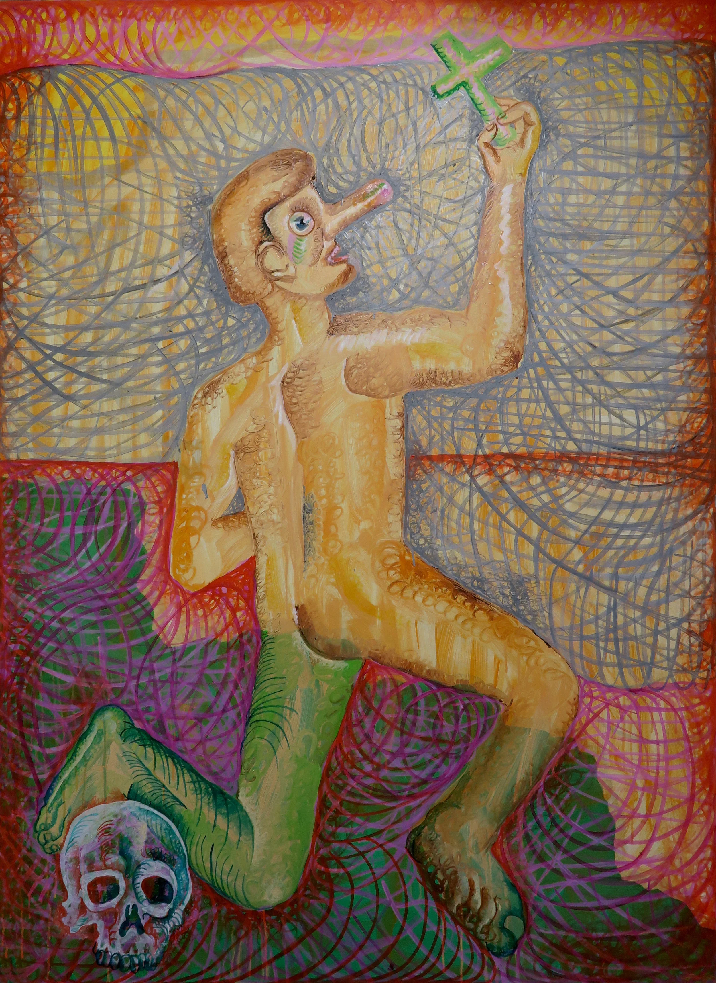 Raul Pina Internal Landscape of Fire and Earth , 2016 oil on canvas 127x152cm