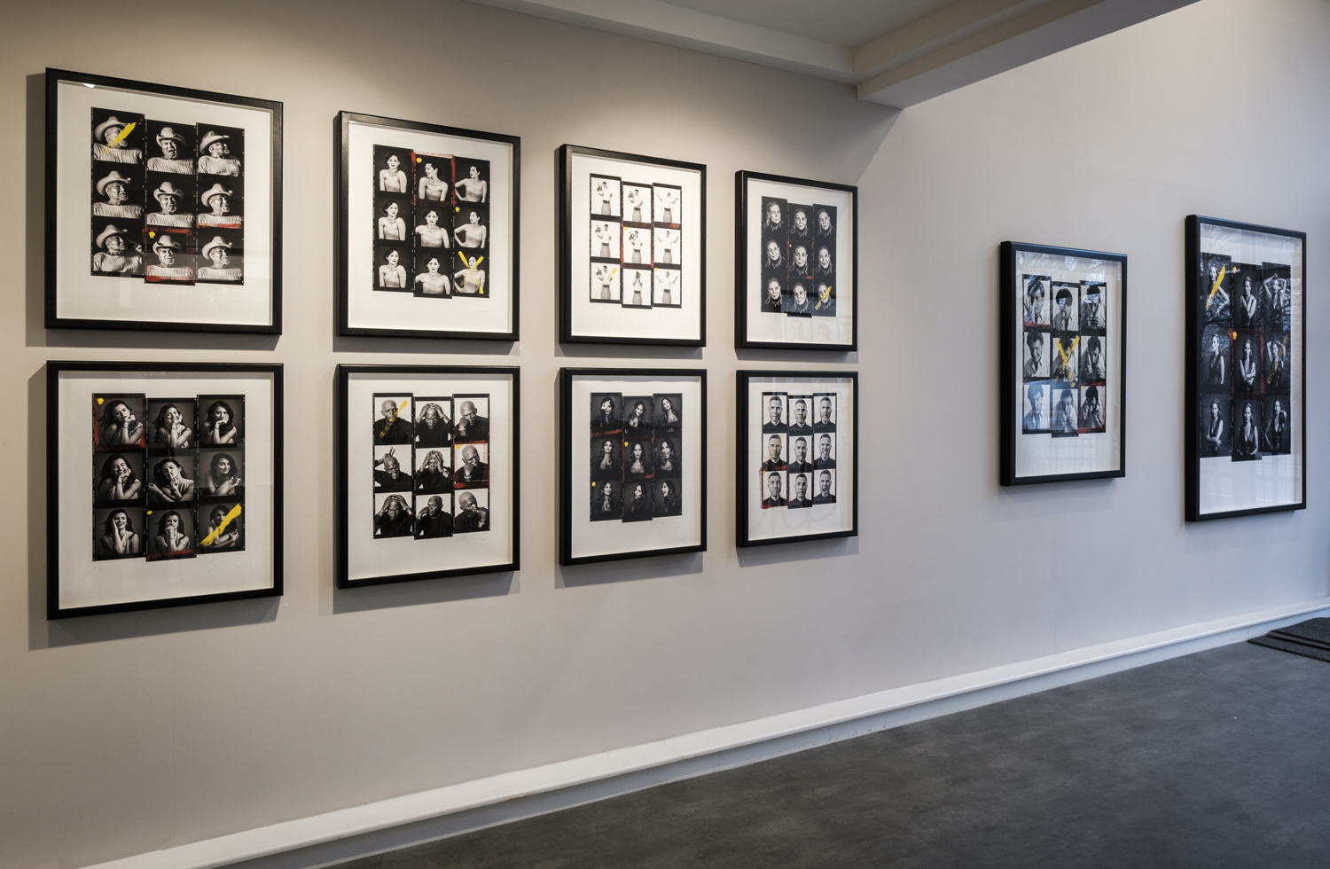 UNSEEN installation view Andy Gotts photographic portraits