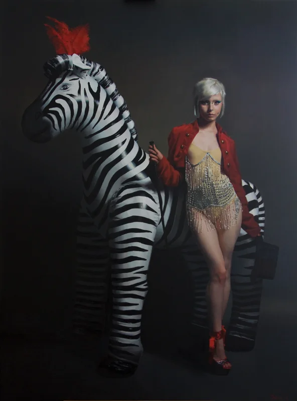 Sally Jane Fuerst PVC Circus , 2012 oil on canvas 190x140cm