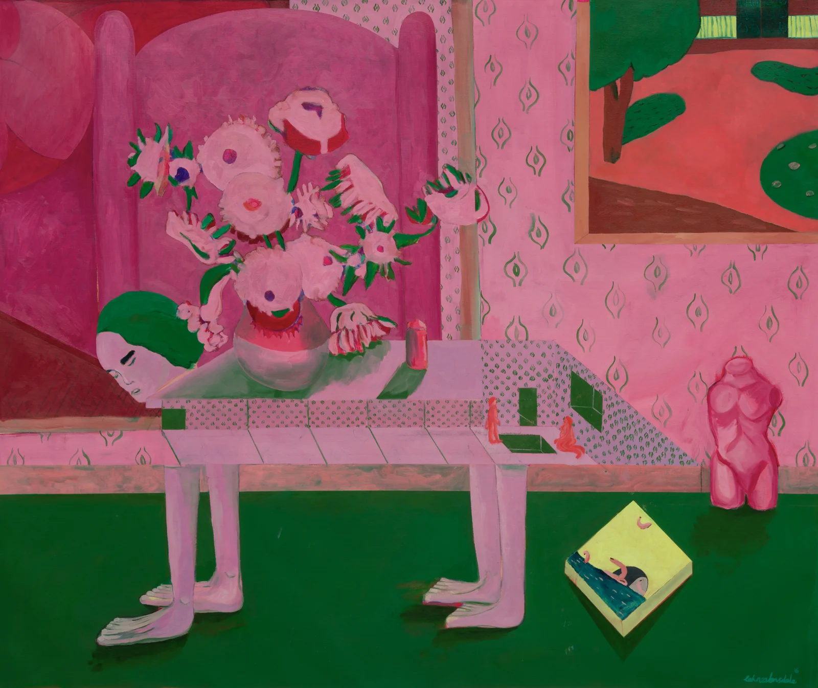 Tahnee Lonsdale My Self Your Shelf oil on canvas 100x120cm