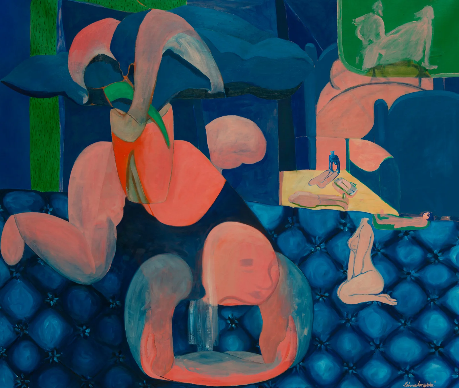 Tahnee Lonsdale Scene of a Revolution oil on canvas 100x120cm