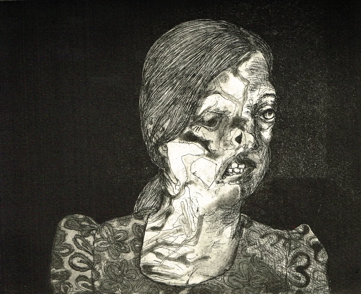 Marcelle Hanselaar The Crying Game 6, 2017 etching/aquatint 25x30cm edition of 30