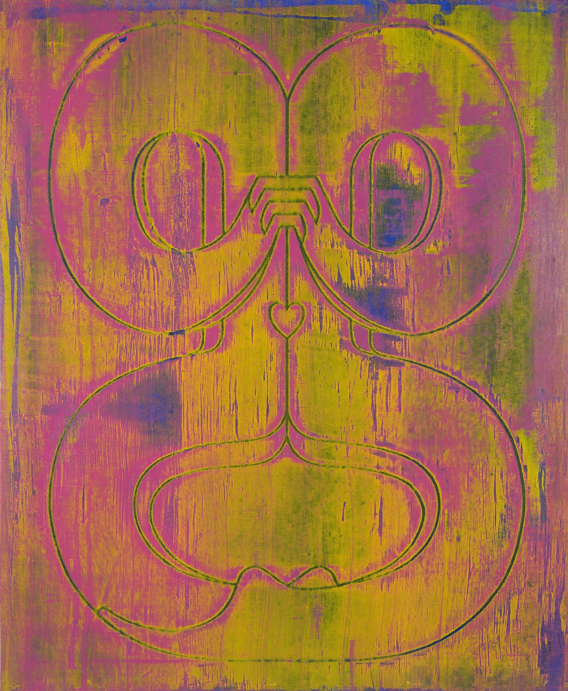 Jonathan Kelly G . O . A . T . 2017 acrylic on canvas 170x140cm