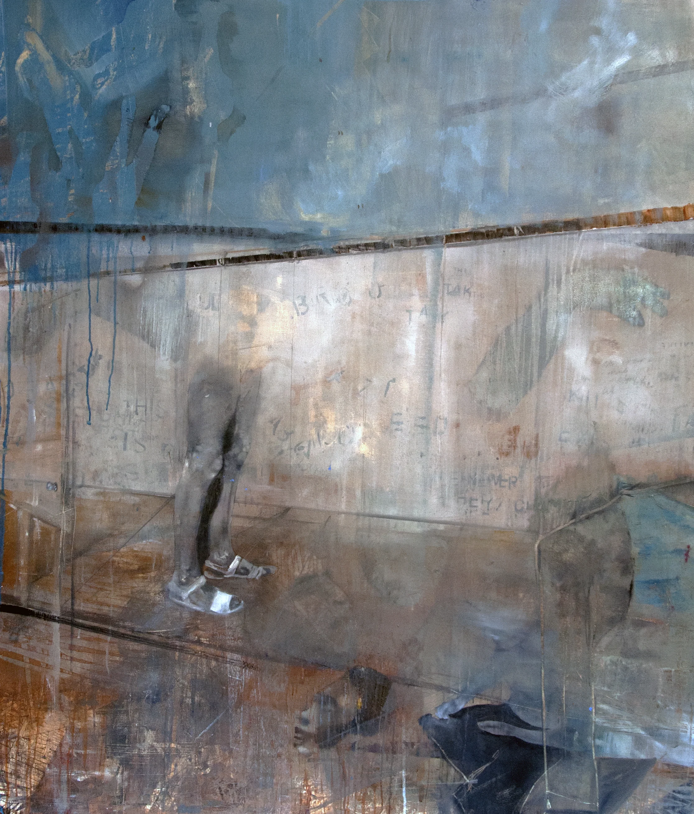 Sam Stopford Tak Tak , 2017 oil on canvas 140x120cm