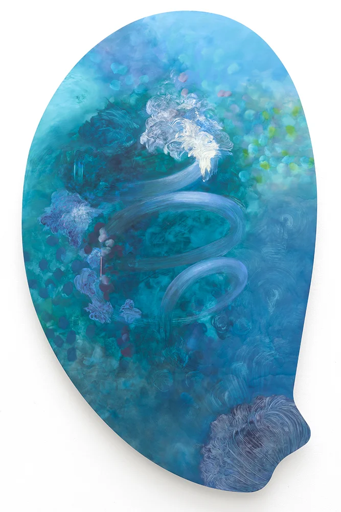 Suzi Morris Birth of Pandora 2017 oil on aluminium 190x115 cm