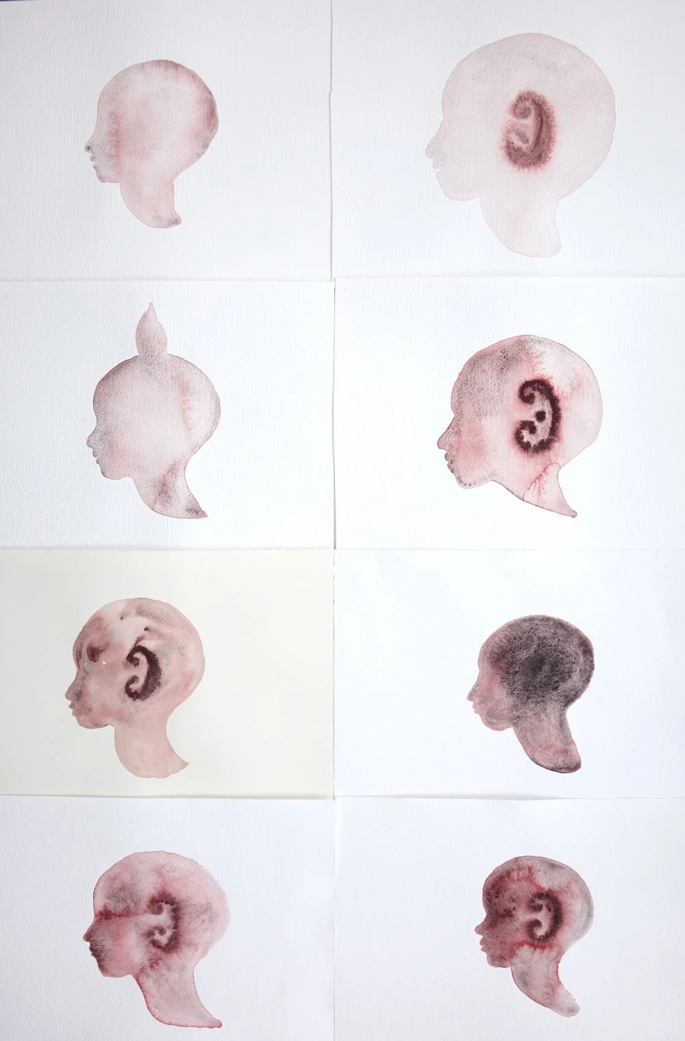Kate Walters An ear to hear , 2017 watercolour on paper