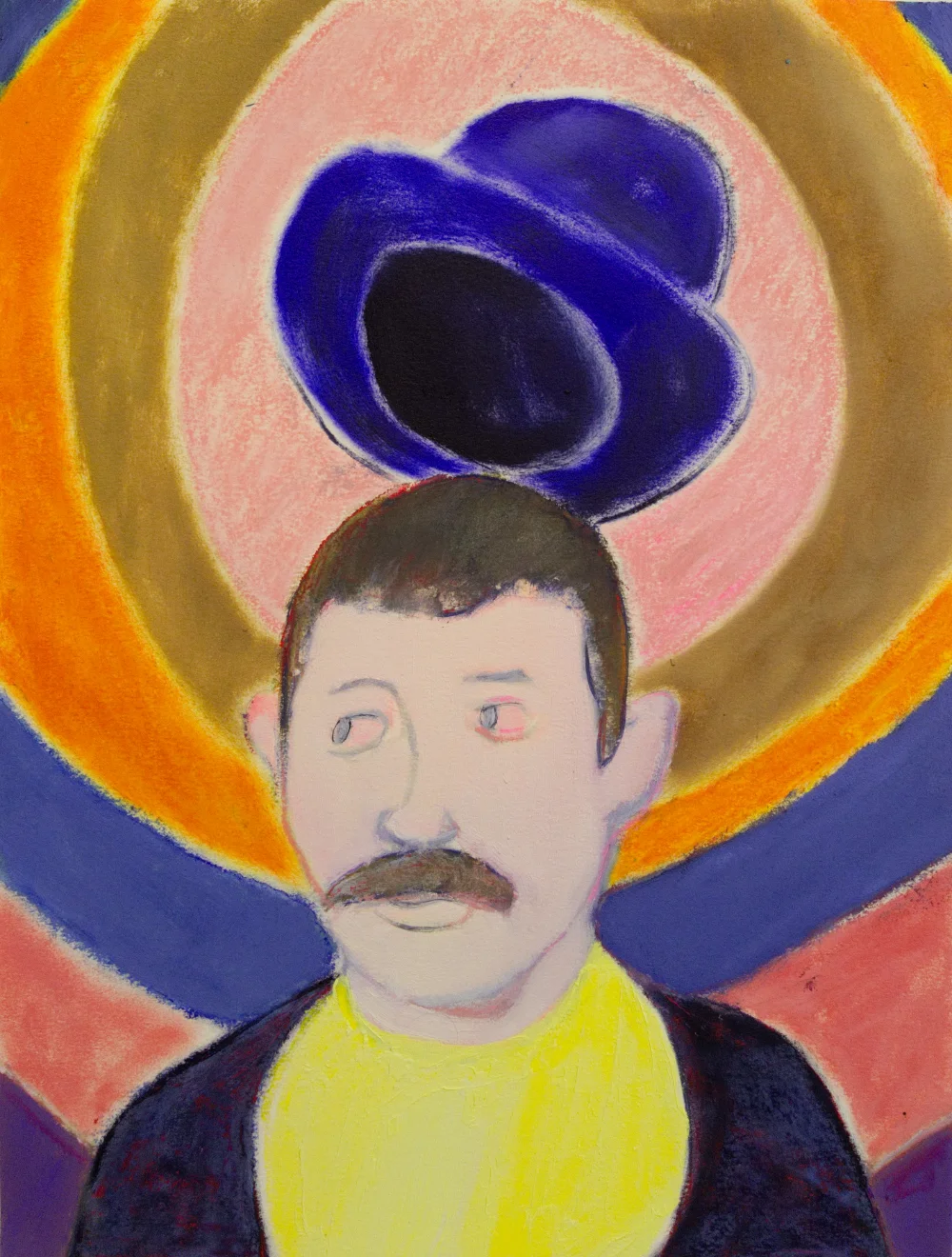 Ian Healy Entertainer , 2017 oil on paper 41x31cm