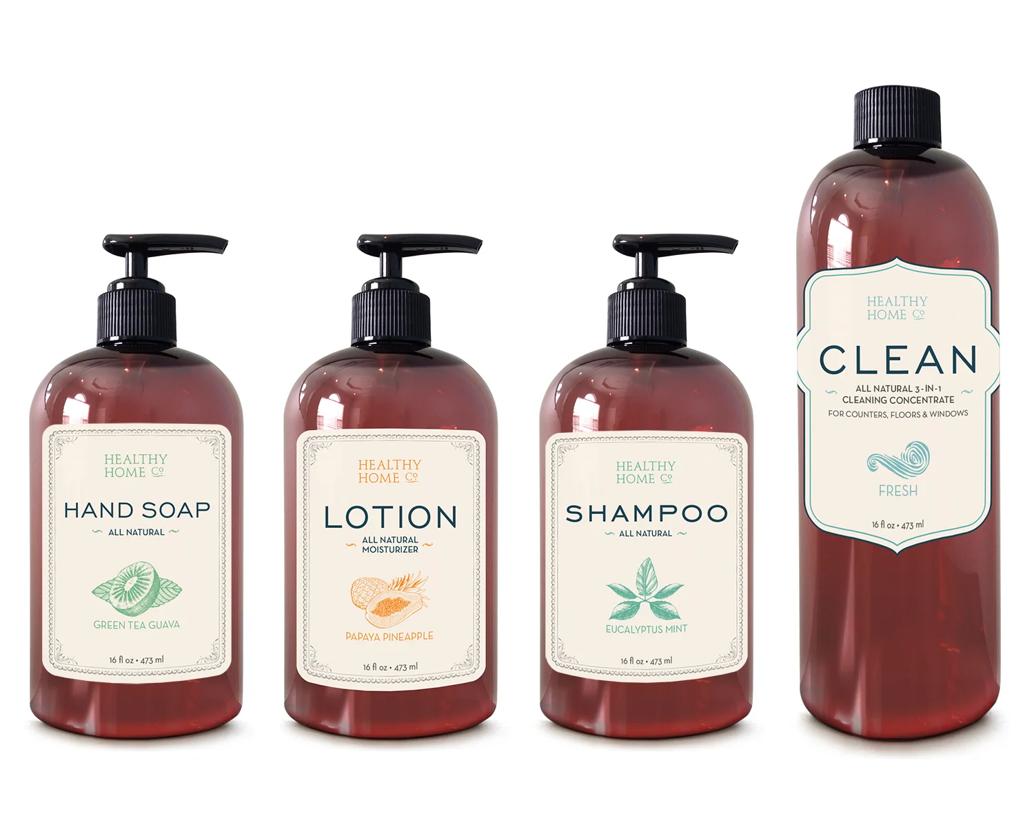Complete Rebrand and Package Redesign for Natural Products Line