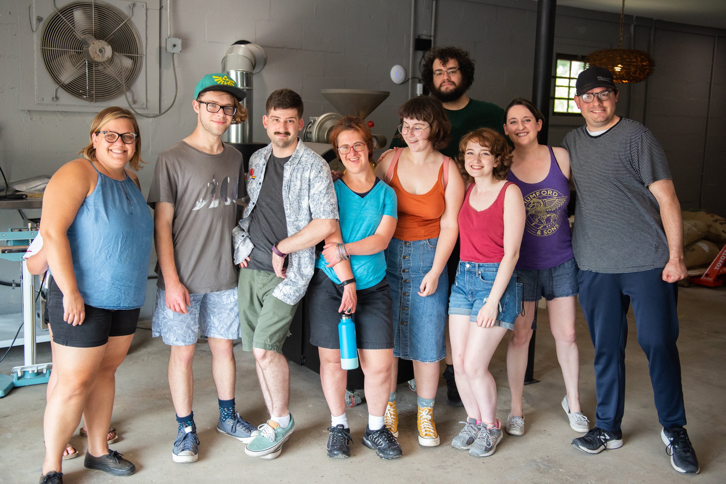 The Soltane Café barista crew visited our coffee roastery, Collective Coffee Project, for a tour and coffee roasting demo.