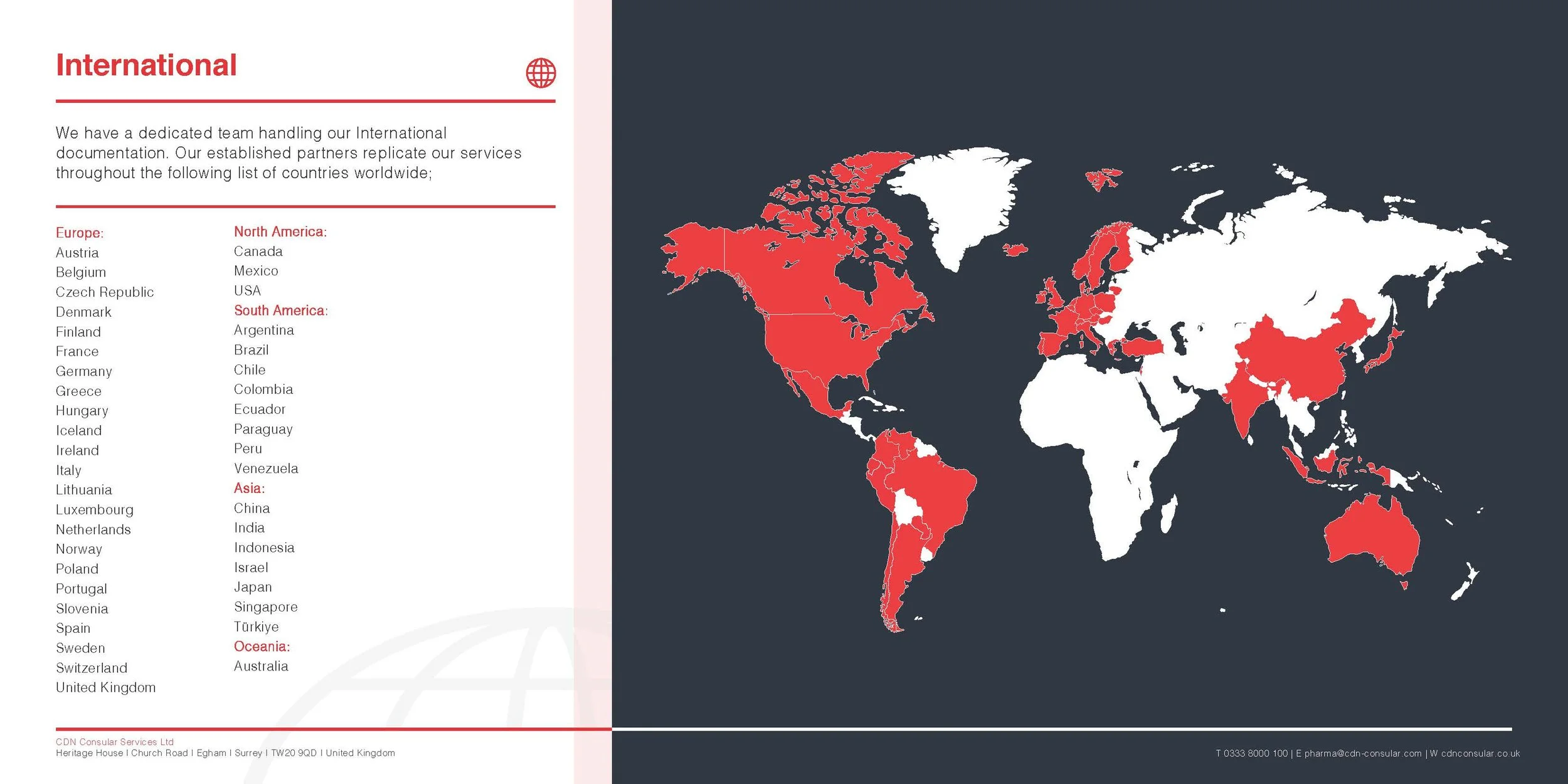 Countries CDN provide services in