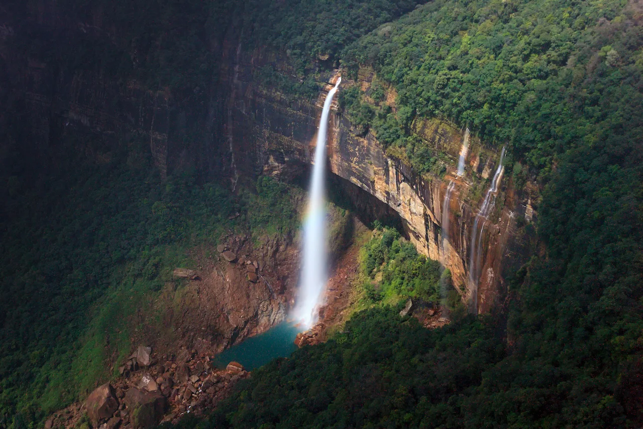 Nohkalikai Falls, Cherrapunji, Meghalaya, India