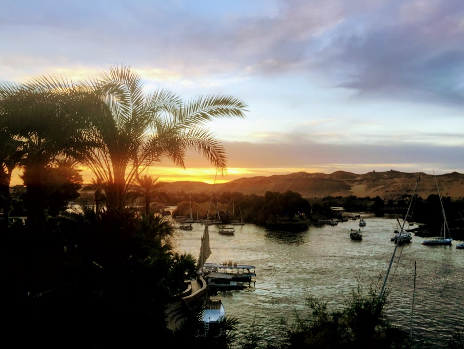 On the Nile River in Aswan, Egypt