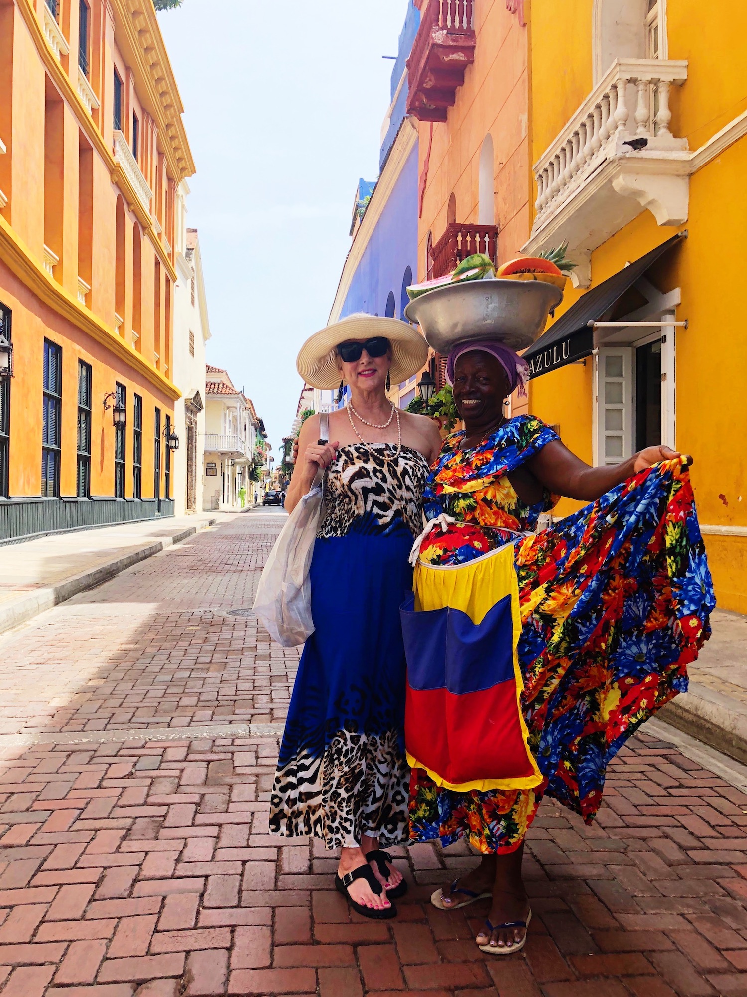 Astrid and a local Palenquera