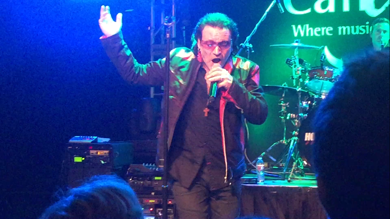 Hollywood Bono totally tore up the stage! Did you know he's preformed alongside the real Bono?