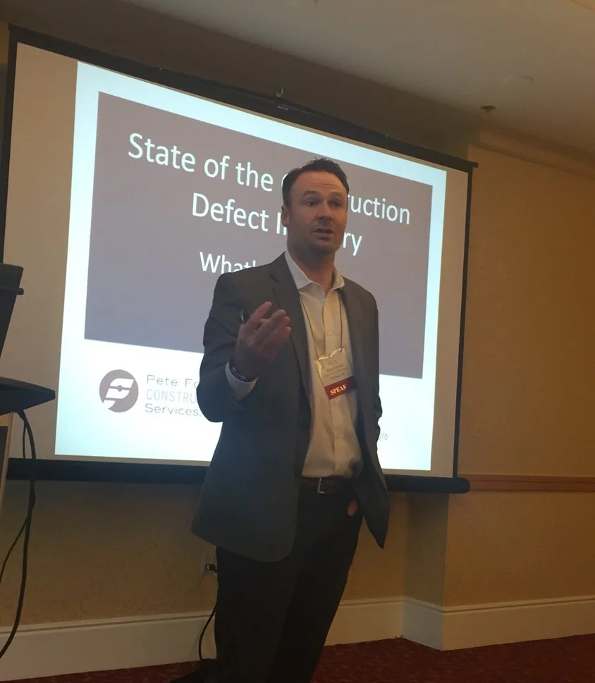 Pete giving his presentation "State of the Construction Defect Industry: What's the Same and What's New?" at AAMA's Western Region Conference 2017.