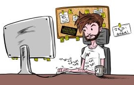 non disturbar il Jedi che Scrive