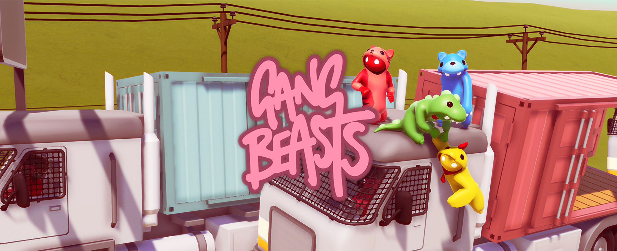 صورة رسمية للعبة Gang Beasts تظهر الشخصيات والمواجهات الفوضوية