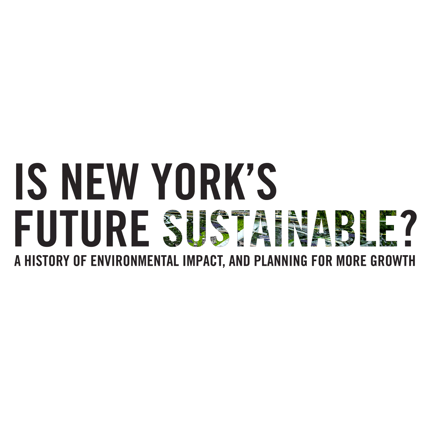 Is New York's Future Sustainable?