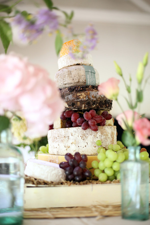 cheese tower wedding cake