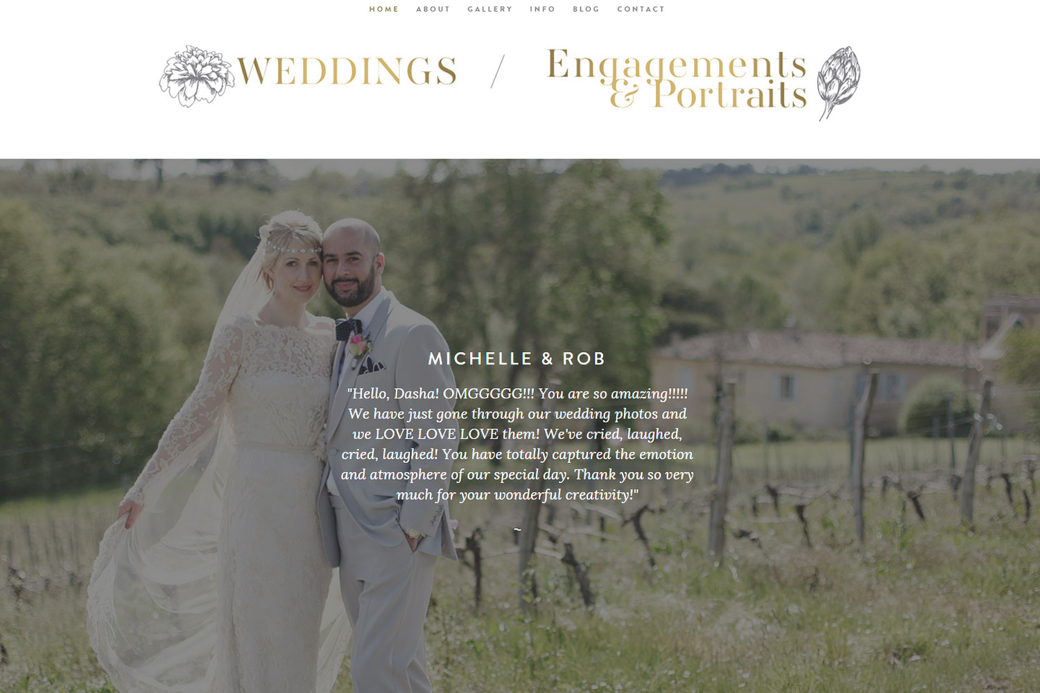 wedding photographer Ireland testimonials Dasha Caffrey