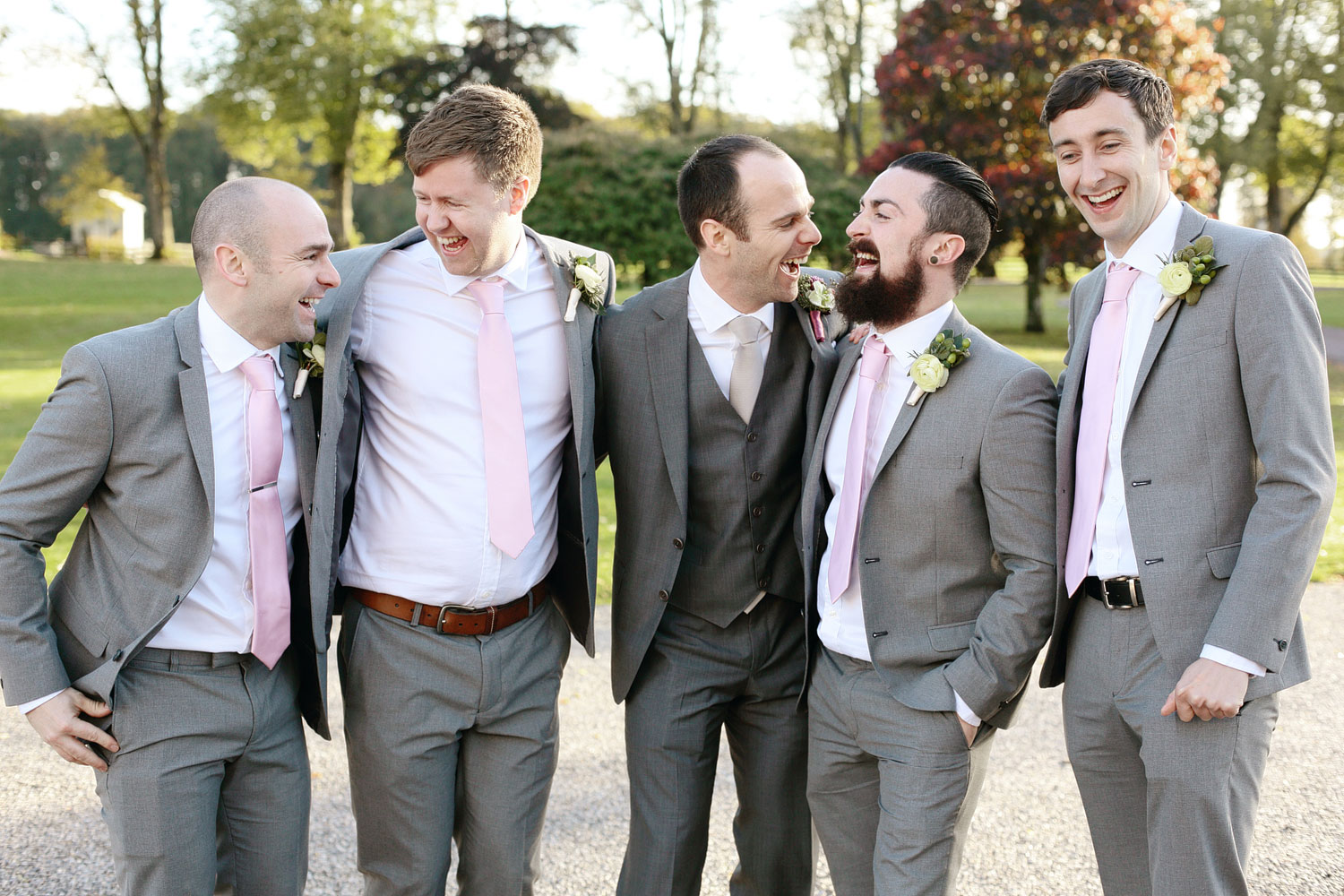 Tankardstown House wedding groomsmen photo