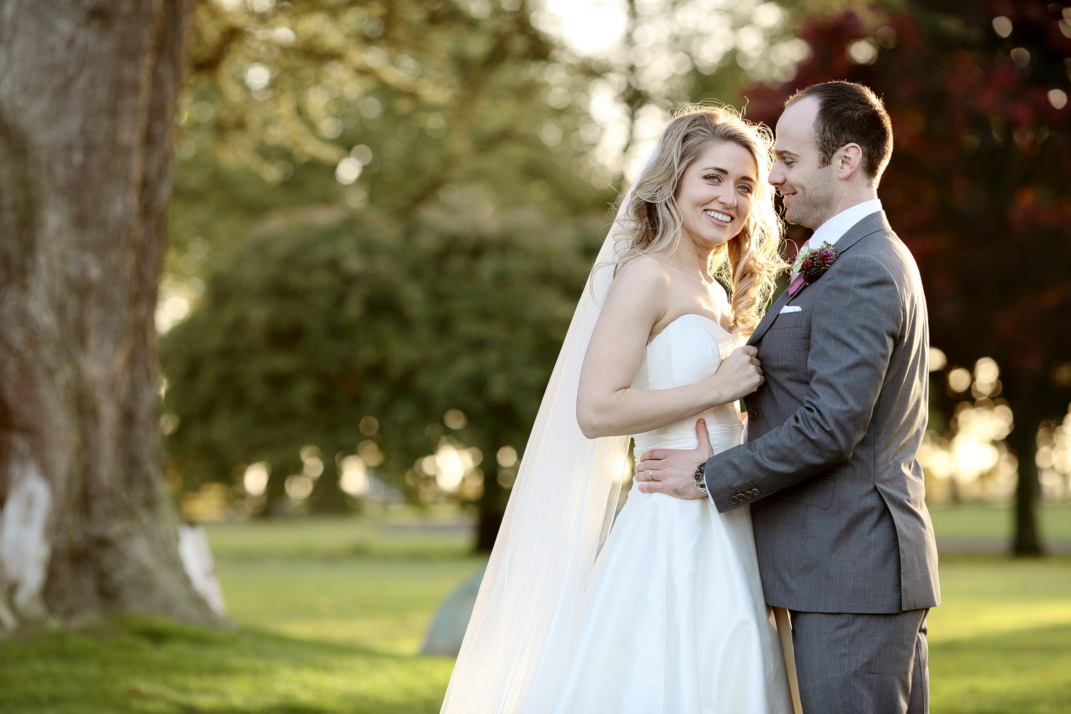 Tankardstown House wedding bride and groom portrat