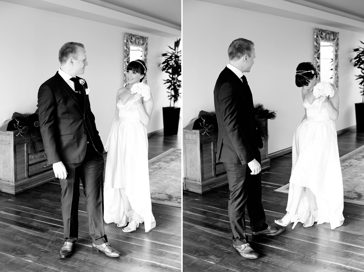 Irish wedding first look photos