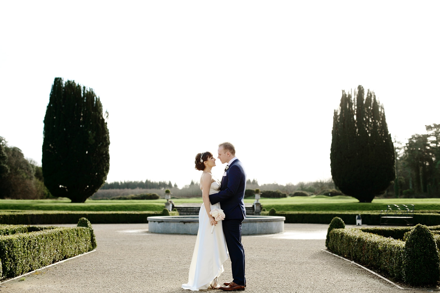 bride and groom portrait Castlemartyr Cork