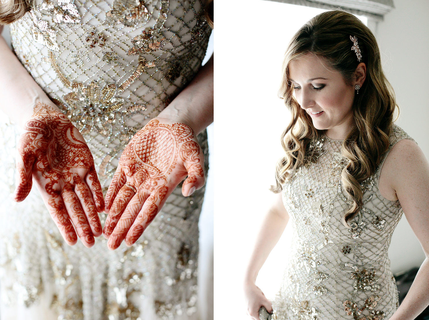 Bride getting ready photo at Fallon and Byrne Dublin