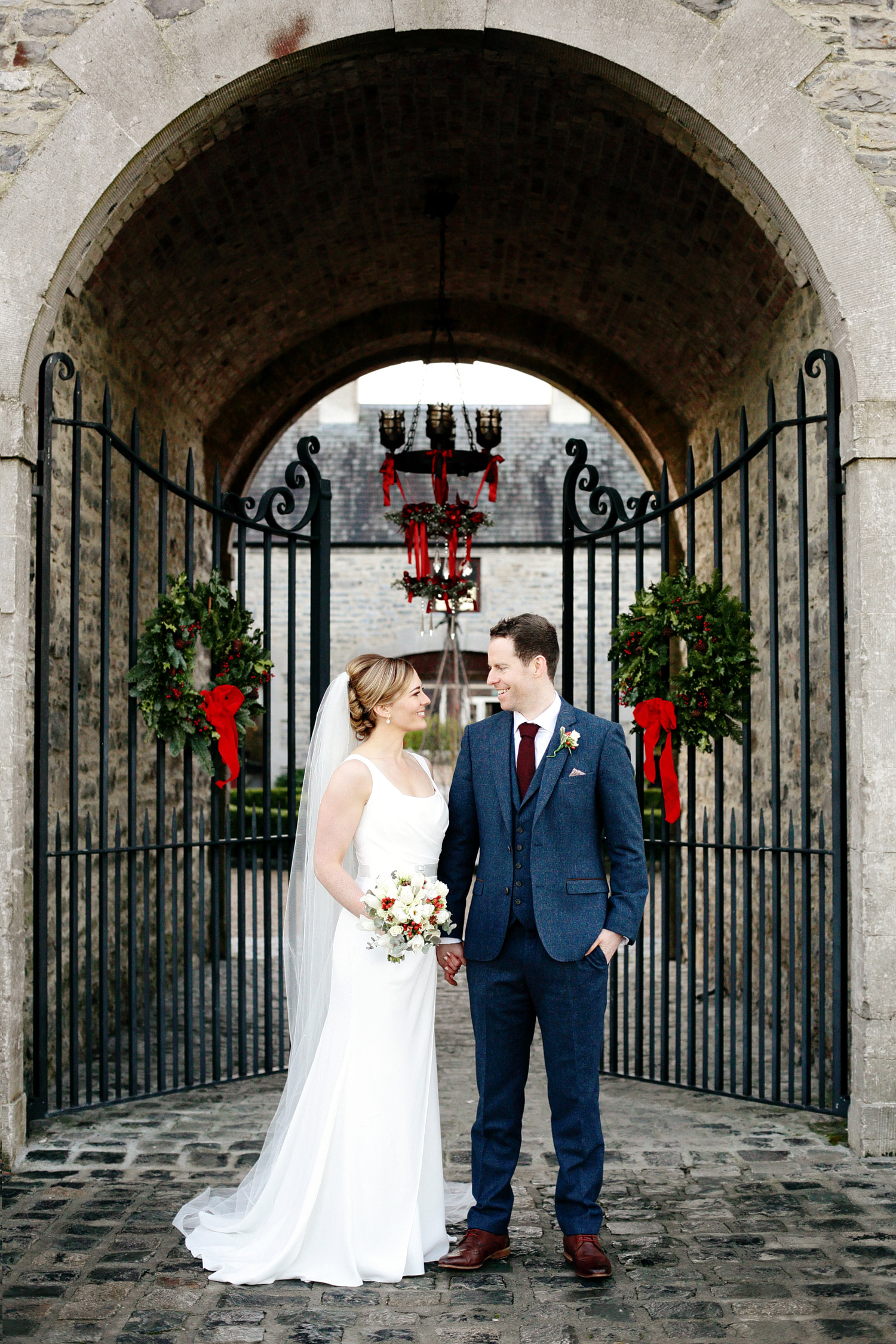 winter wedding in clonabreany house irish wedding photographer
