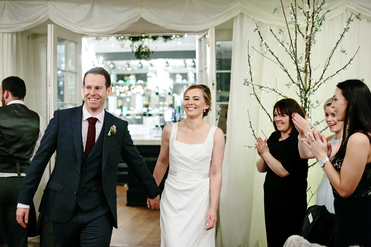 bride and groom entrance clonabreany house wedding