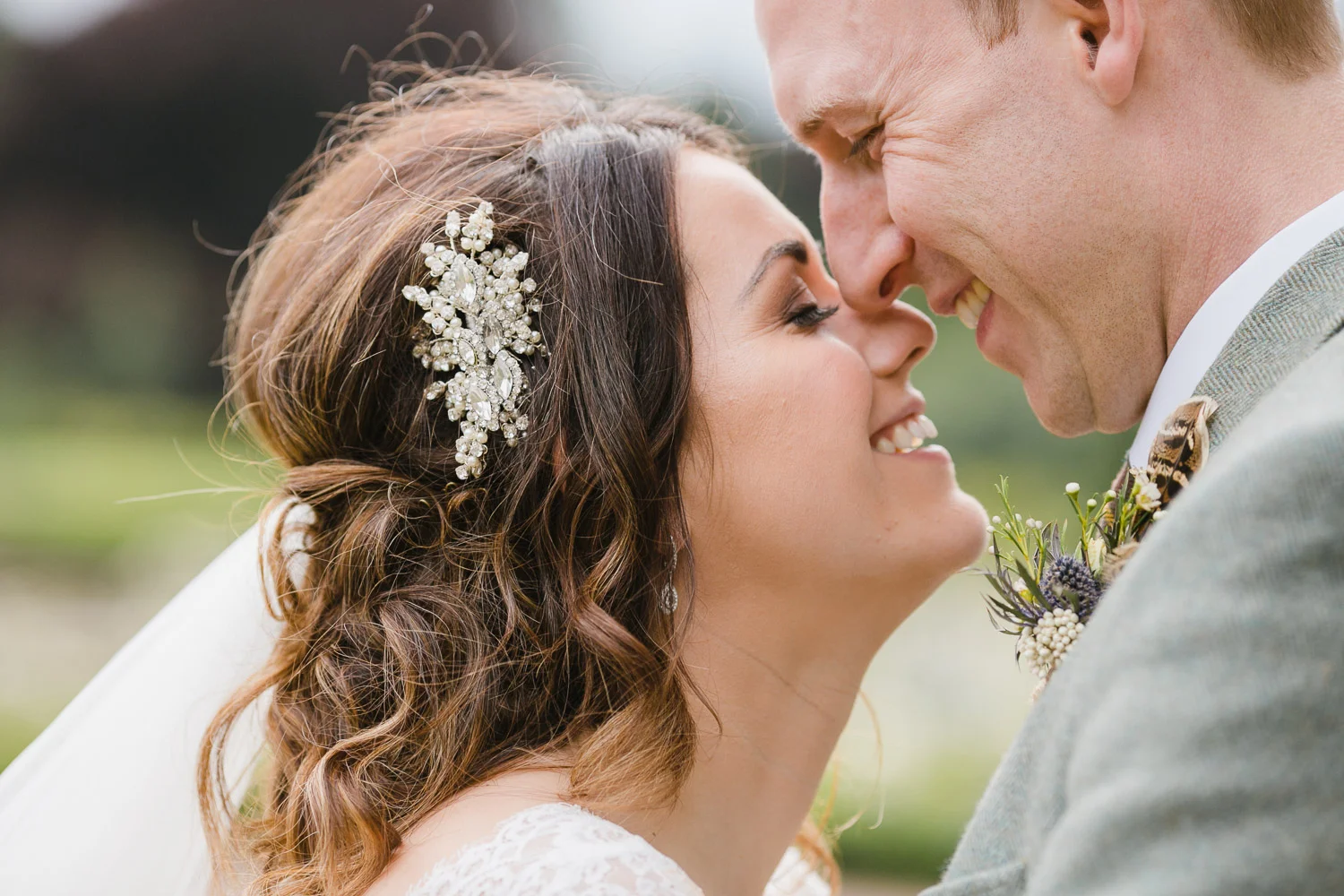 Happy bride and groom at Dumfries house wedding.jpg