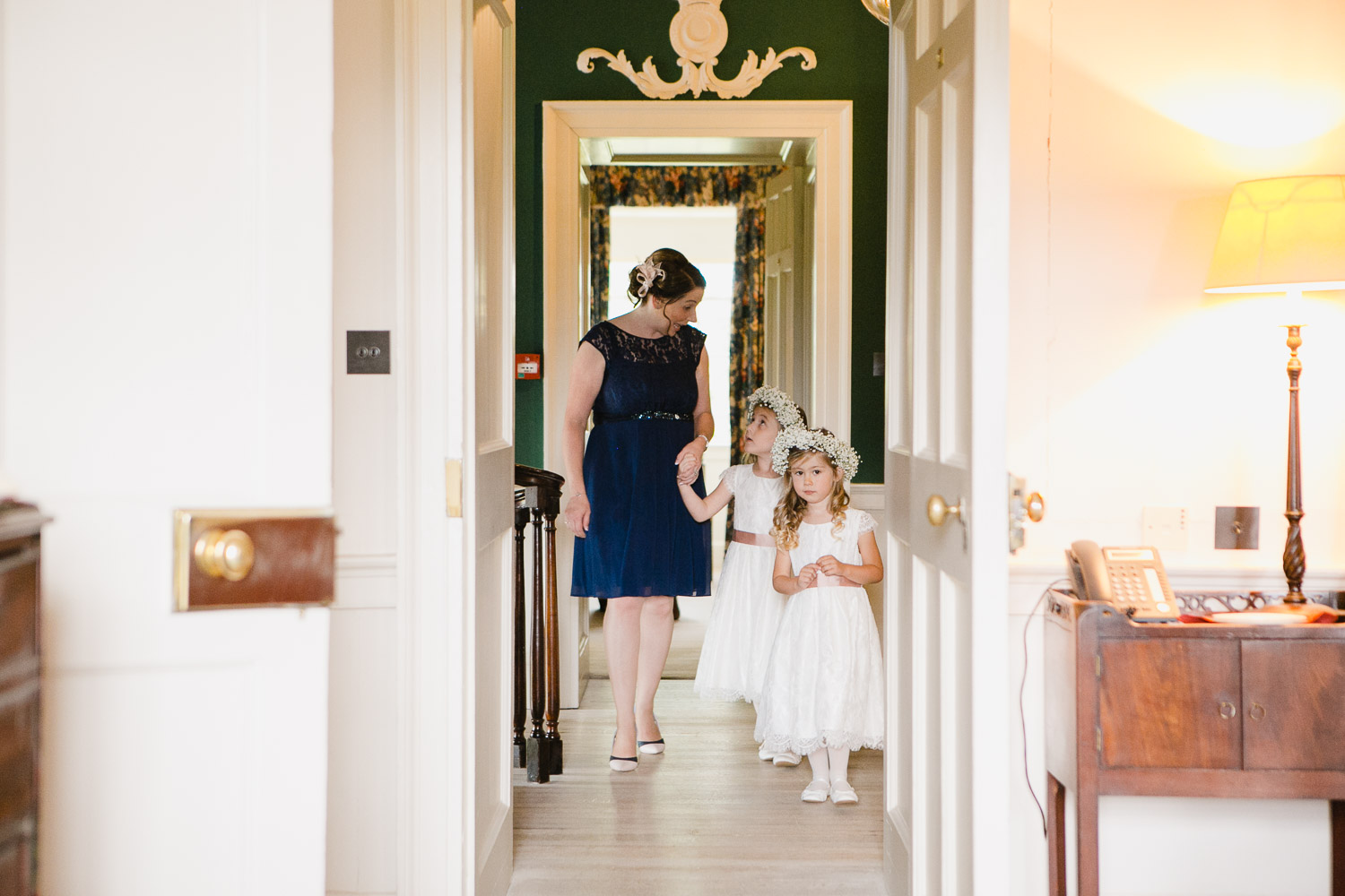 flowersgirls at dumfries house wedding