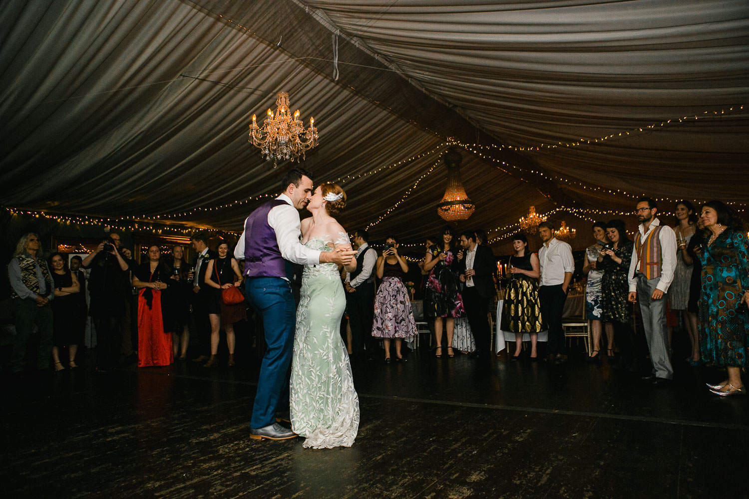 First Dance Wedding Photo In Tinakilly House